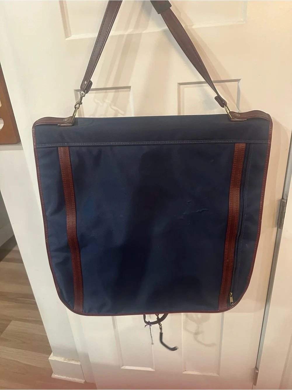 vintage blue Samsonite hanging garment bag new condition